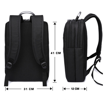 Multifunctional Waterproof Laptop Computer Black School Work Travel Backpack Men Business Bag